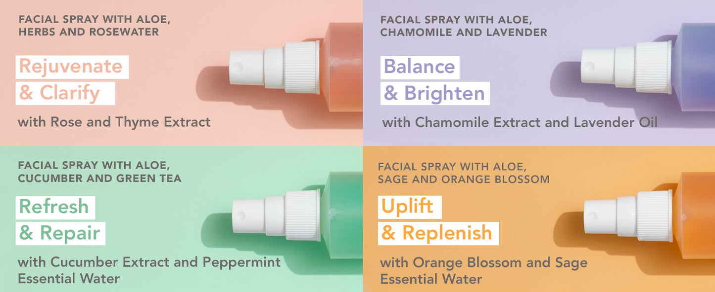 Zermet 1 Mario Badescu Facial Spray with Aloe, Herbs and Rose Water for All Skin Types, Face Mist that Hydrates, Rejuvenates & Clarifies