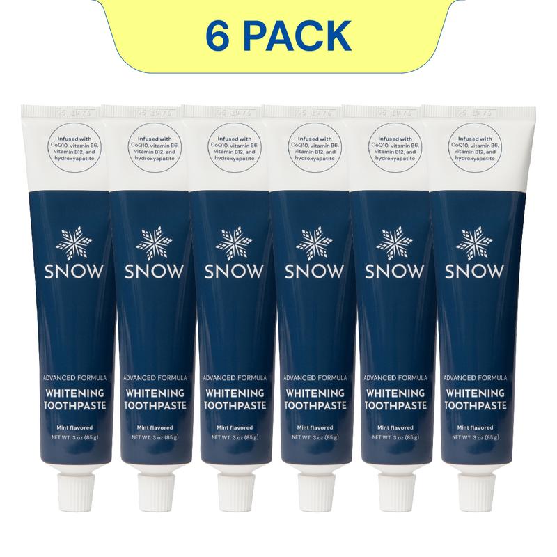 SNOW Vitamin Infused Whitening Toothpaste | Formulated with Hydroxyapatite, CoQ10, Vitamins B12 and B6 | Lavender Flavor