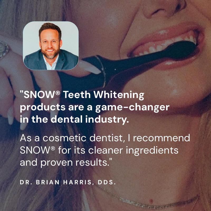 SNOW Teeth Whitening Nano-Hydroxyapatite Whitening Toothpaste 4 Pack Bundle Formulated with Hydroxyapatite CoQ10 Vitamins B12 & B6 Non-GMO Enamel Safe Mint Flavor - Chamomile