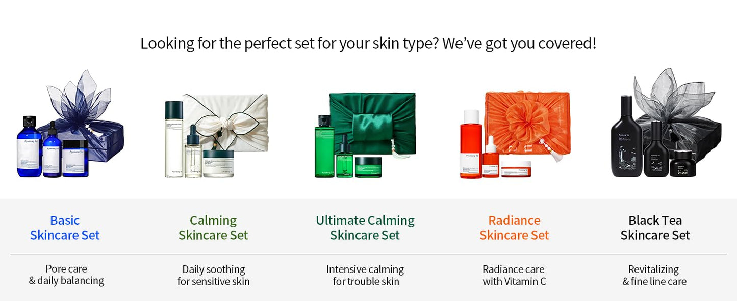 Zermet 1 Zermet 1 Calming Line Gift Box Set - Korean Facial Skin Care Essential for Daily Moisturizing, Safe on Acne Prone & Sensitive Skin, Vegan & Cruelty Free