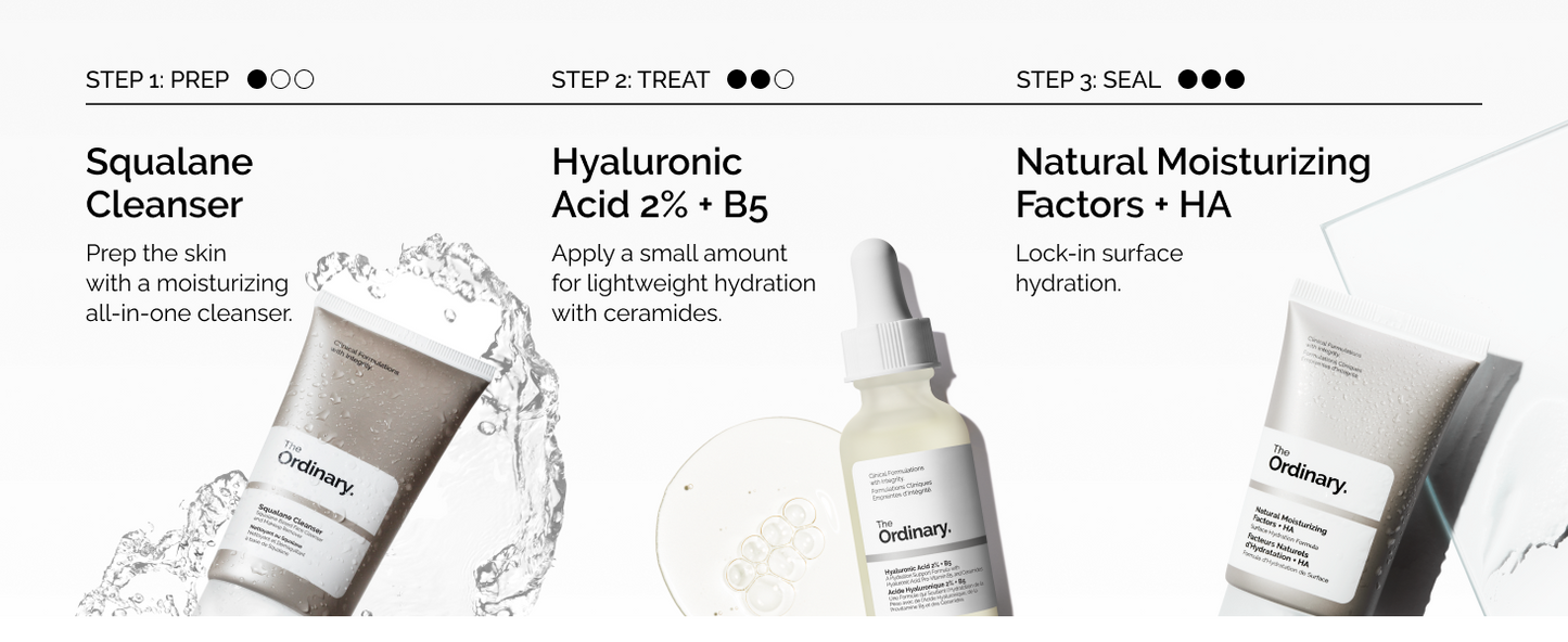 Zermet 1 The Ordinary Hyaluronic Acid 2% + B5 (with Ceramides), Multi-Depth Hydration Serum for Plumper, Smoother Skin