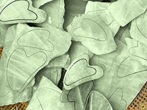 Zermet 1 BAIMEI IcyMe Gua Sha & Jade Roller Facial Tools Face Roller and Gua Sha Set for Puffiness and Redness Reducing Skin Care Routine, Self Care Gift for Men Women - Green