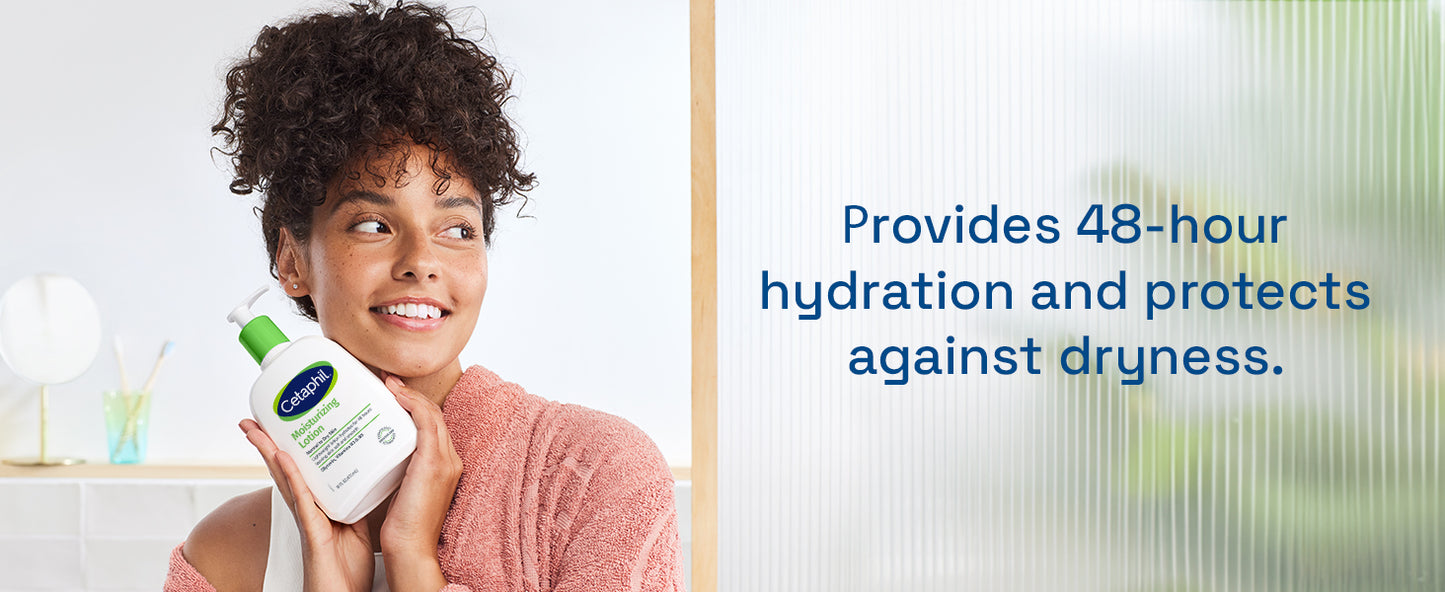 Zermet 1 Cetaphil Face & Body Moisturizer, Hydrating Moisturizing Lotion for All Skin Types, Suitable for Sensitive Skin, NEW 20 oz, Fragrance Free, Hypoallergenic, Non-Comedogenic