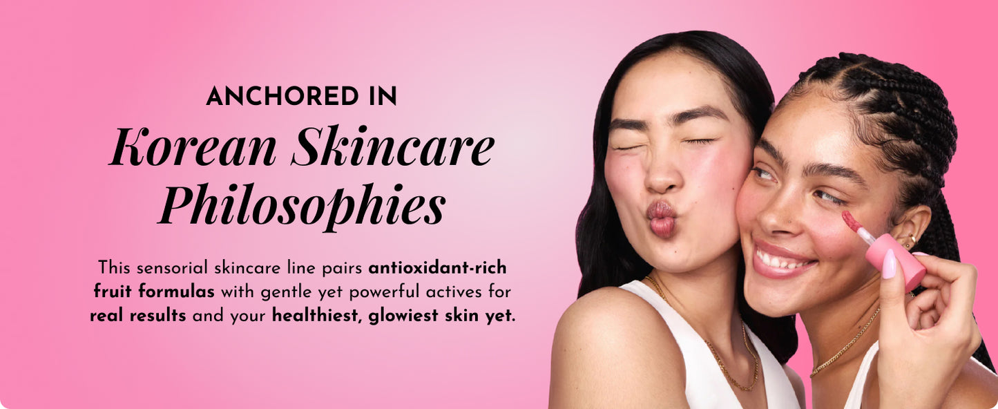 Zermet 1 Glow Recipe Dewy Babies Travel Skincare Set - Plum Plump Hyaluronic Acid Serum + Dewy Flush Tinted Blush Drops + Pink Juice Face Moisturizer + Bronzing Hue Drops + Ultra Fine Facial Mist (5 Count)