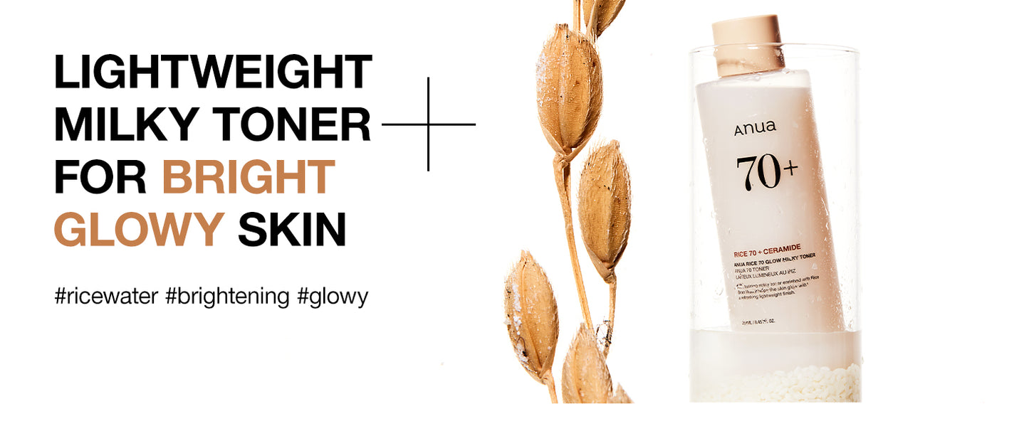 Zermet 1 Zermet 1 Rice 70 Glow Milky Toner, for Glass Skin, Rice Water, Niacinamide, Ceramides, Panthenol, Fragrance-Free, Non comedogenic, Fungal Acne Safe, Korean Skin Care, 250ml/8.45fl.oz.