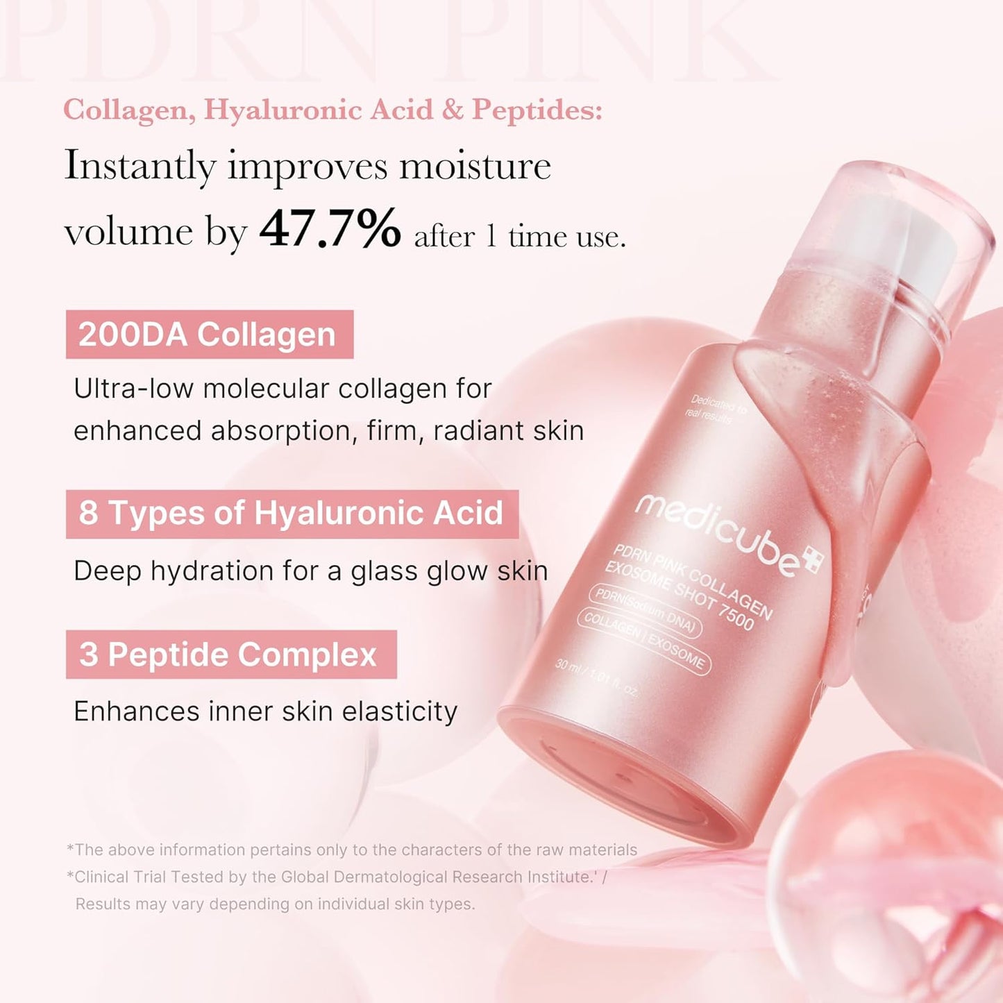 Zermet 1 medicube Zermet 1  Pink Collagen Exosome Shot Serum 7,500 PPM | Liquid Skin Booster | Exosome, Salmon DNA Zermet 1 , Spicules | Uneven Skin Tone, Pore Care, Skin Texture | Korean Skin Care 1.01 fl.oz