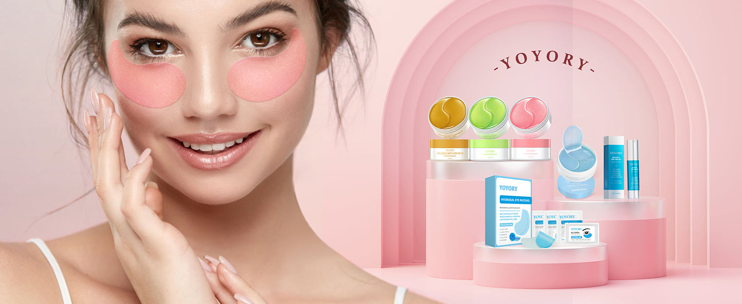 Zermet 1 Under Eye Patches Masks - for Dark Circles, Puffiness, Eye bags,and Fine Lines Smoothing Skin Care Treatment with Collagen and Hyaluronic Acid for Women and Men, (60 Pcs) Pink