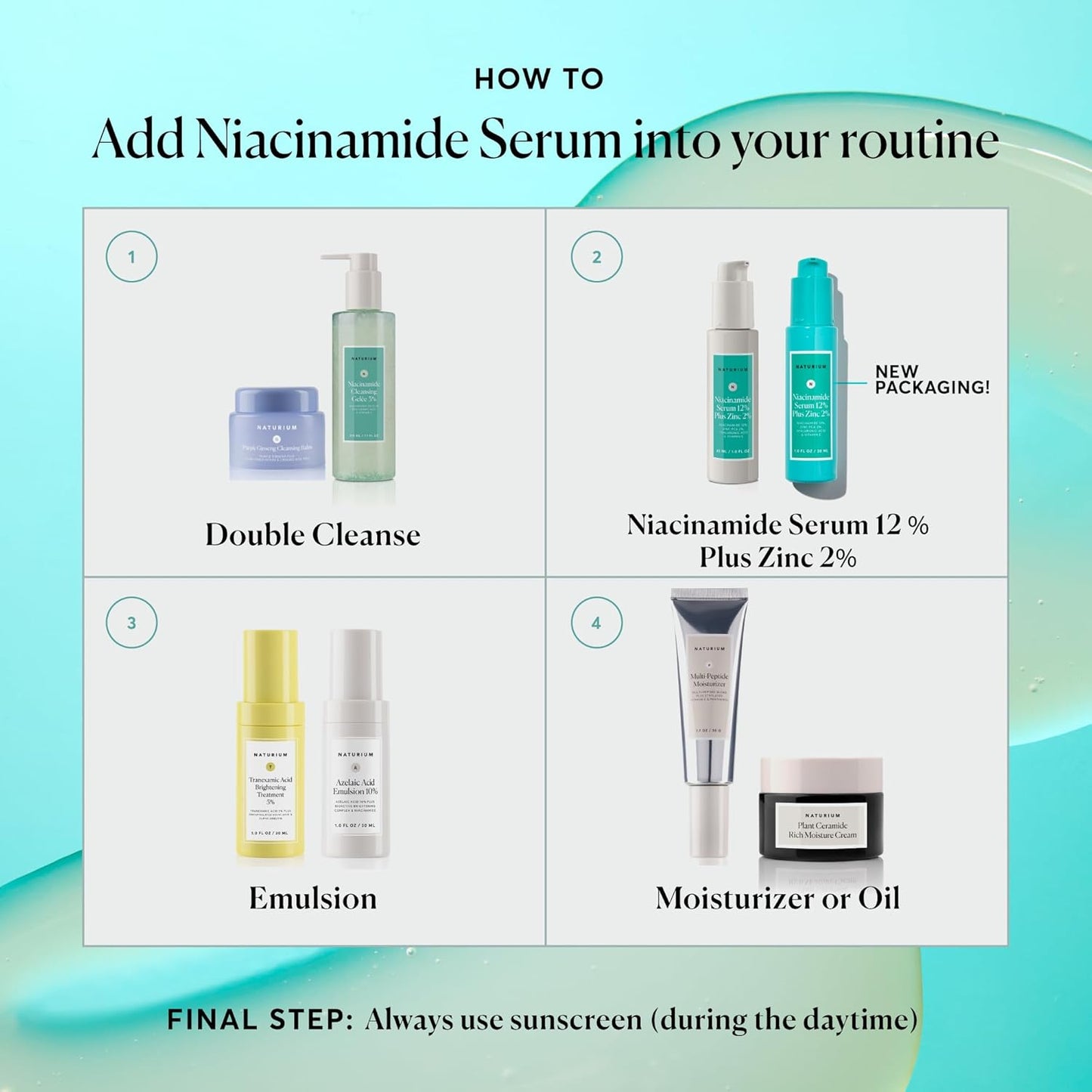 Zermet 1 Zermet 1  Niacinamide Face Serum 12% Plus Zinc 2%, Anti-Aging, Pore Minimizer & Dark Spot Corrector with Hyaluronic Acid & Vitamin E, Vegan & Cruelty-Free, 1 oz