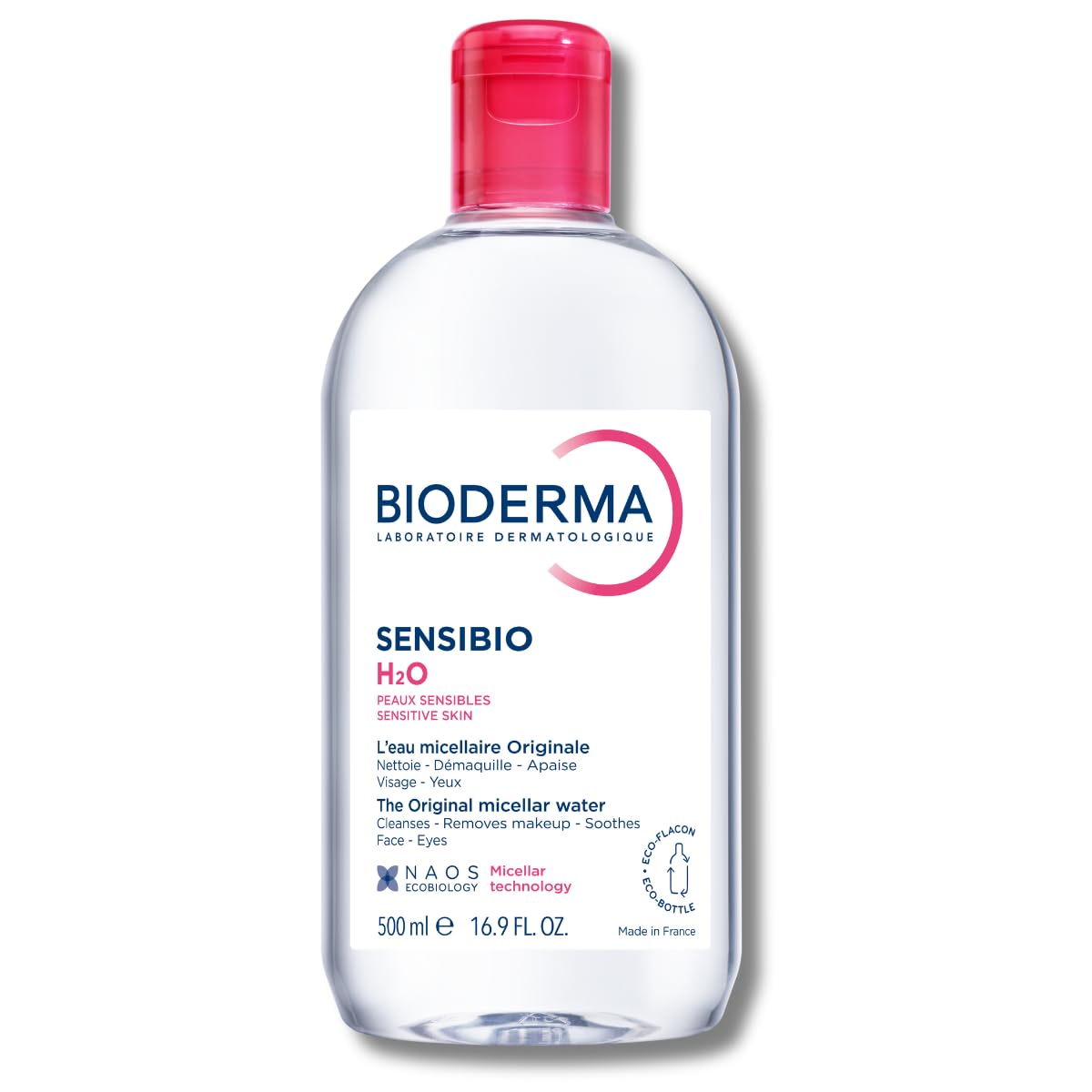 Zermet 1 Bioderma - Sensibio - H2O Micellar Water - Makeup Remover Cleanser - Face Cleanser for Sensitive Skin
