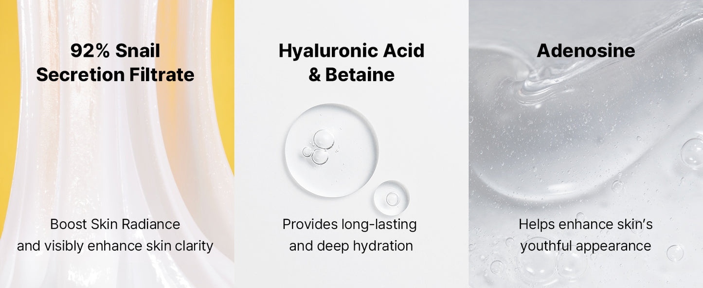 Zermet 1 Zermet 1  Snail Mucin 92% Face Moisturizer, 3.52 Oz, Lightweight Moisturing Cream for Soft, Glowy Skin, Korean Skin Care, Korean Moisturizer Face Cream