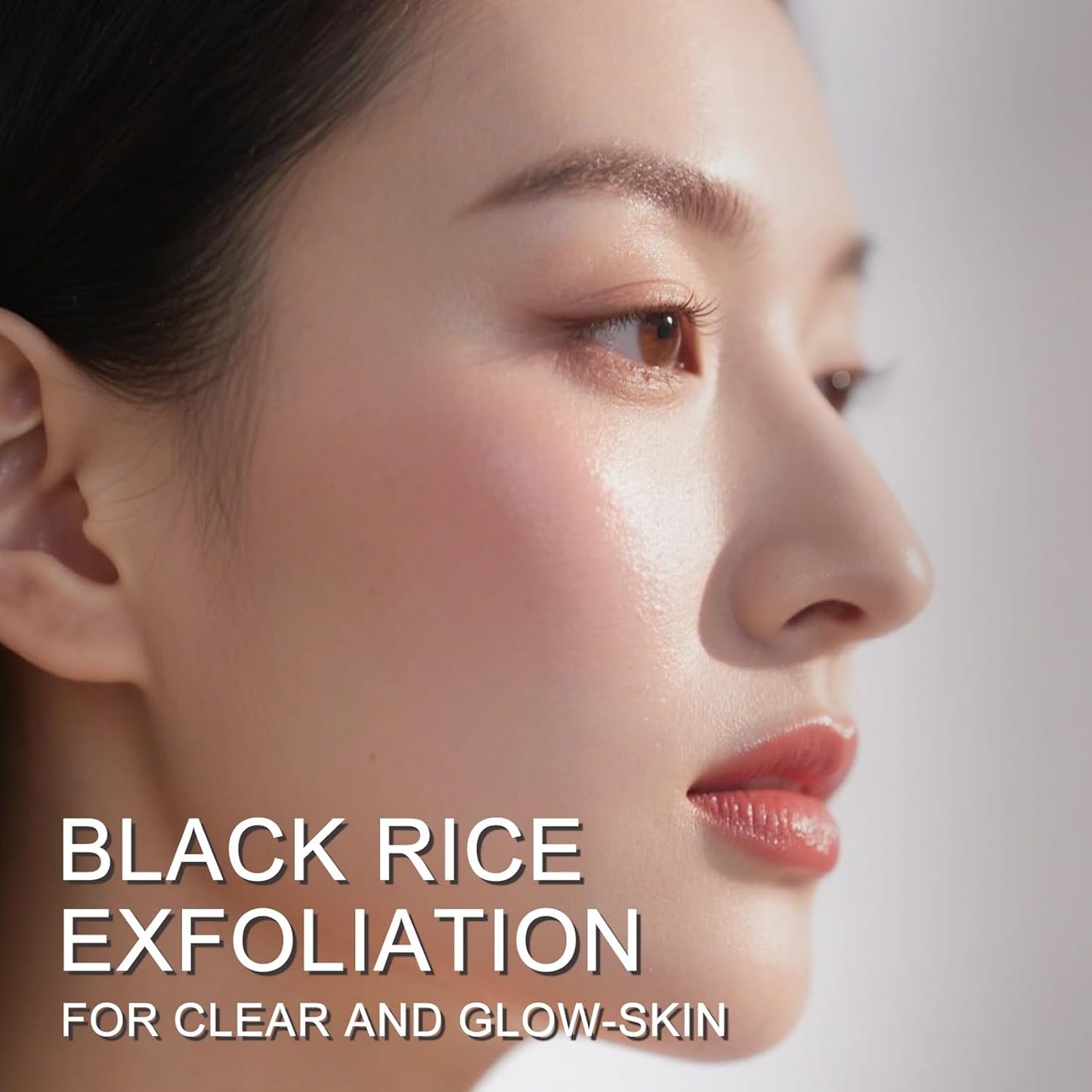 Zermet 1 Black-Rice Peeling Ampoule, Face Exfoliator Pore Minimizer for Face, Rice Ampoule Soft Exfoliating Face&Body Scrub Dead Skin Remover, Moisturizing, Smooth, Nourish, Korean Skin Care (1 Pack)