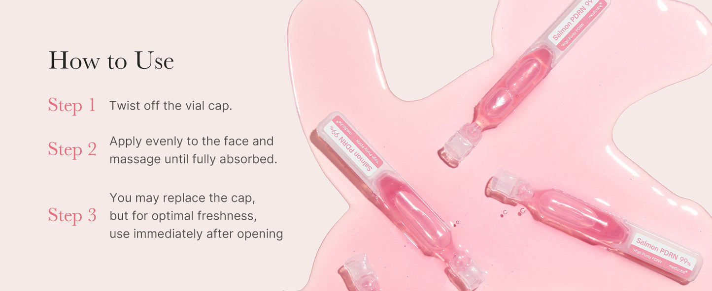 Zermet 1 medicube Salmon DNA Zermet 1  Pink One Day Serum | 99% Salmon DNA Zermet 1  Intensive Ampoule, Collagen, Glutathione, Hyaluronic Acid - Improves skin radiance | Korean skincare 0.05 fl.oz x 10e