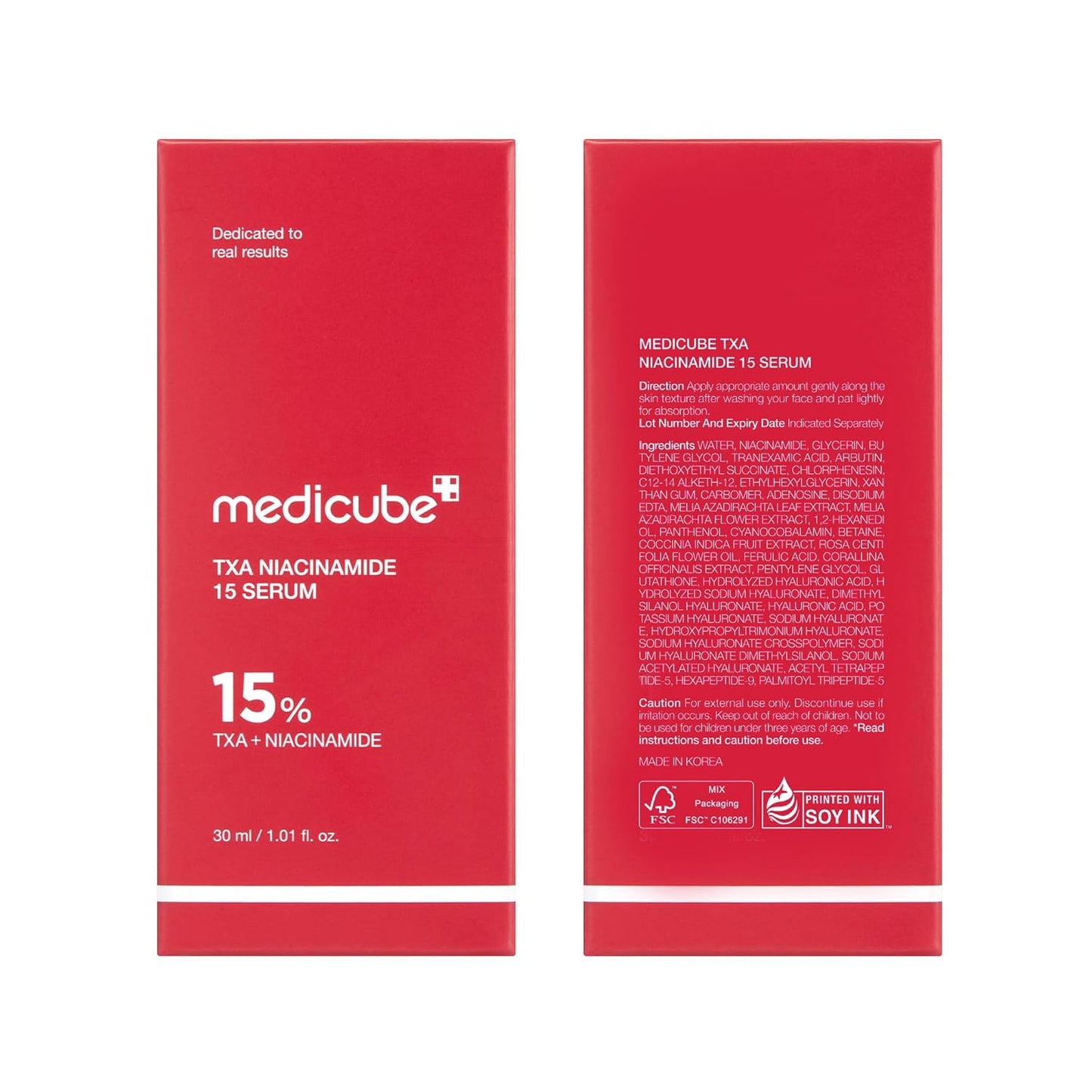 Zermet 1 medicube TXA+Niacinamide 15% Glow Facial Serum for After Spot Care | All-in-One Daily Korean Skincare | Uneven Skin Tone, Texture, and Hydration Care | High-Potency Tranexamic Acid 5% | 1.01 fl.oz