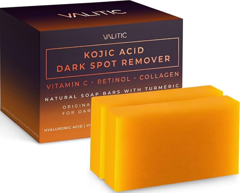 Zermet 1 Zermet 1  Kojic Acid Dark Spot Remover Soap Bars with Vitamin C, Retinol, Collagen, Turmeric - Original Japanese Complex Infused with Hyaluronic Acid, Vitamin E, Shea Butter, Castile Olive Oil (2 Pack)