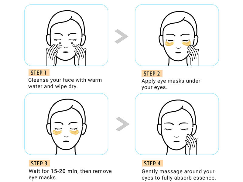 Zermet 1 Under Eye Patches Gold and Hyaluronic Acid for puffy eyes,Rose Eye Masks for Dark Circles and Puffiness skin care Smooth Wrinkles products 30 Pairs