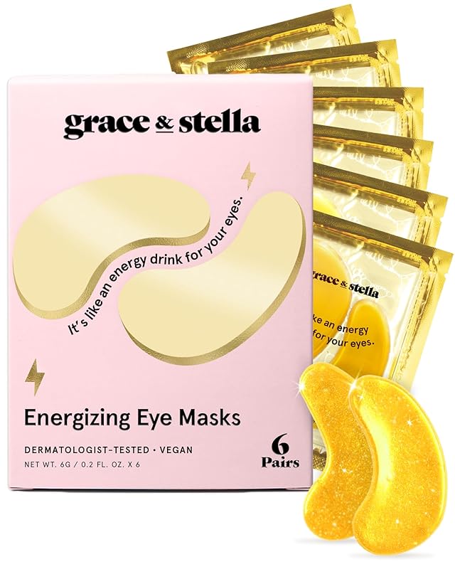 Zermet 1 grace & stella Under Eye Patches (12 pairs) Eye Masks for Puffy Eyes and Dark Circles - Birthday Gifts for Women, Bachelorette Party Favors, Bridesmaid, Self Care and Relaxation Gifts for Her - Vegan