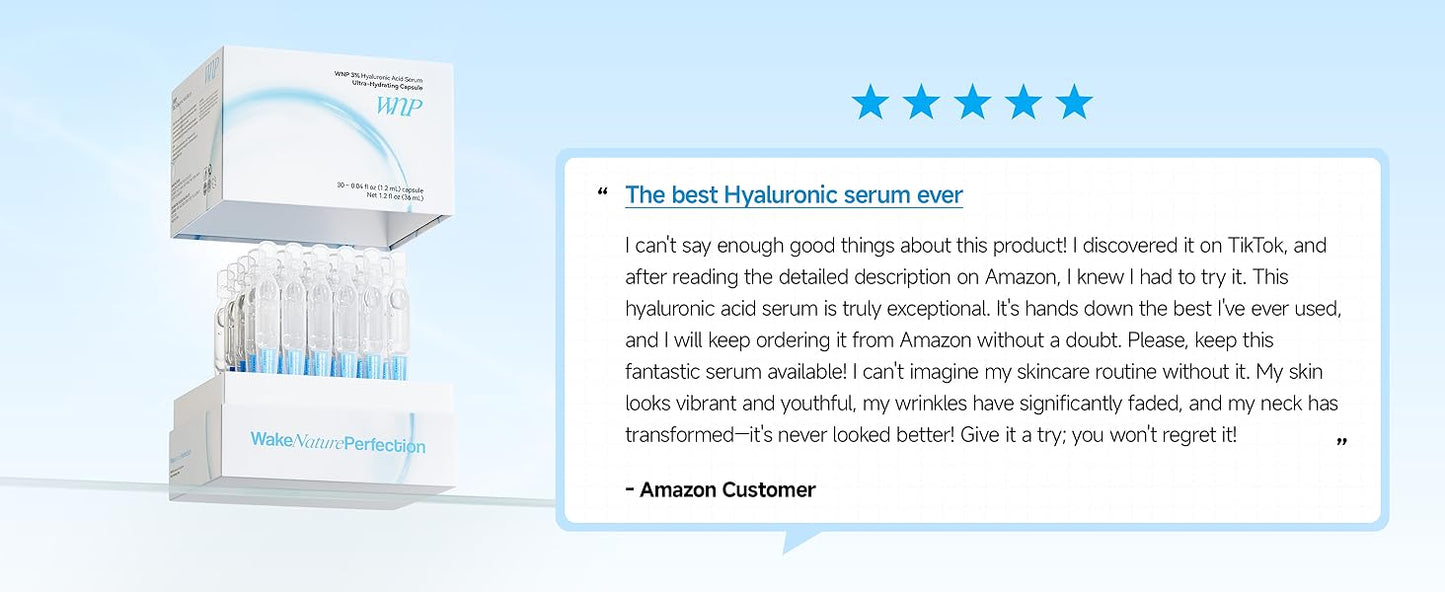 Zermet 1 Zermet 1  3% 4D Hyaluronic Acid Serum Ultra Hydrating Serum Smoother Skin|Pre-makeup SkinCare|Anti-Aging serum for face Single-Use Vials Skincare for Dry&Sensitive skin(1.2 ml)*30