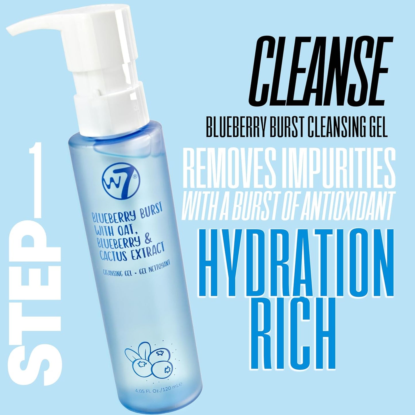 Zermet 1 W7 Self Care Skincare Set | Face Cleanser, Toner, Serum, Moisturizer & Lip Mask | Complete Daily Face Routine | Full Size, Long Lasting Products to Use at Home