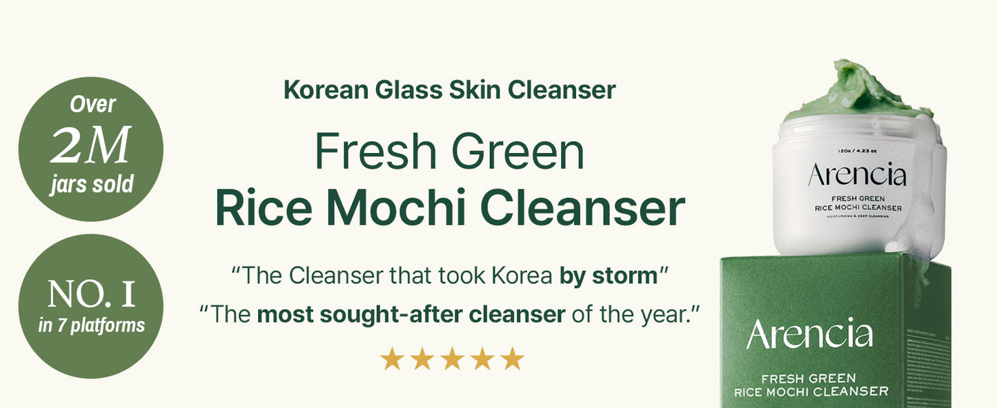 Zermet 1 Korean Rice Mochi Face Cleanser - Face Mask, Foaming Cleanser, Gentle Scrub All in One - Deep Cleansing, Moisturizing, Pore Minimizing, Removing Blackhead- with Rice Water & Green Tea, Mugwort