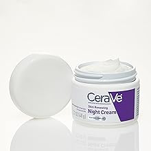Zermet 1 CeraVe Skin Renewing Night Cream, Niacinamide, Peptide Complex, and Hyaluronic Acid Moisturizer for Face, 1.7 Ounce, Packaging may Vary