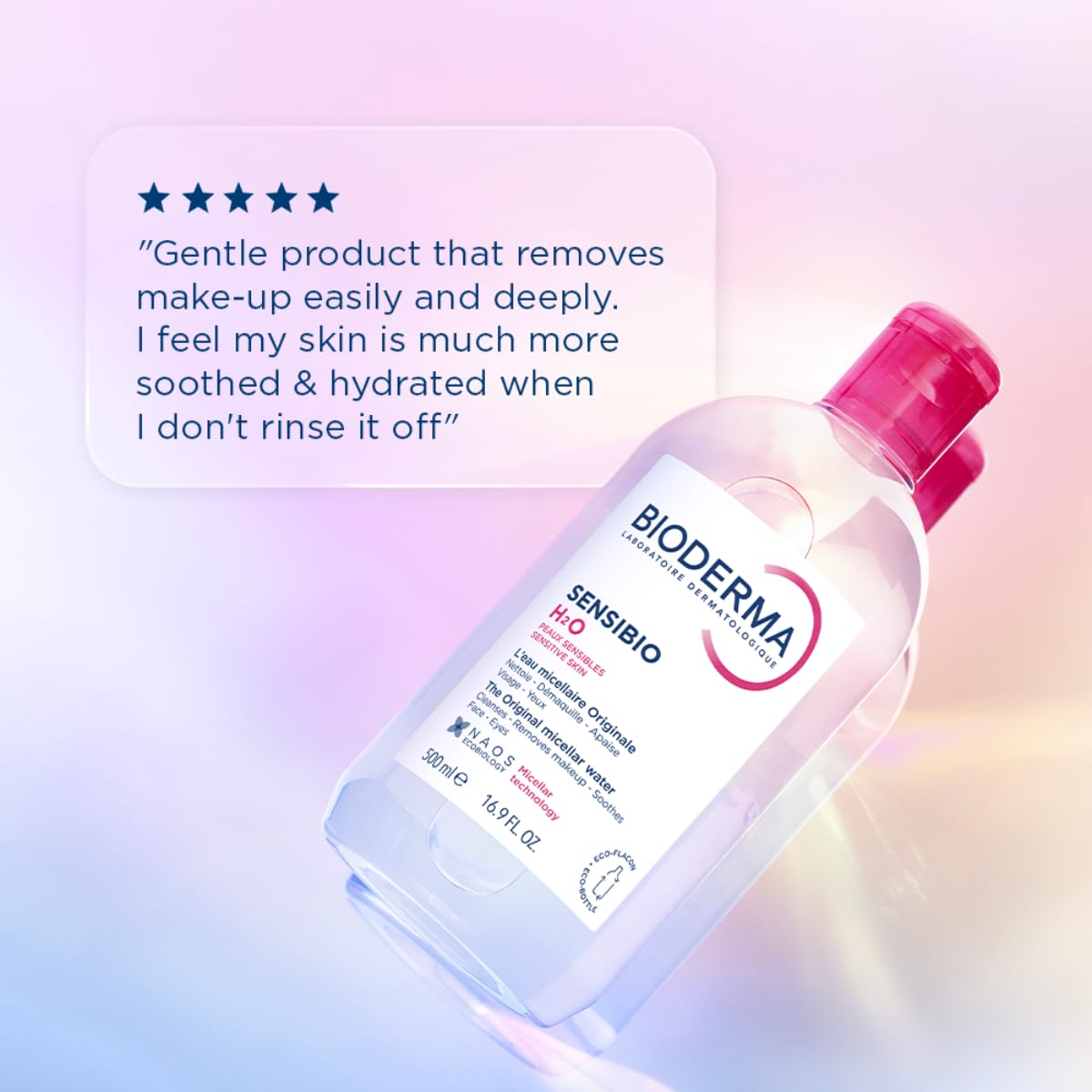 Zermet 1 Bioderma - Sensibio - H2O Micellar Water - Makeup Remover Cleanser - Face Cleanser for Sensitive Skin