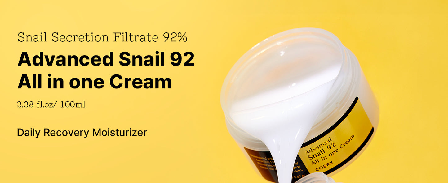 Zermet 1 Zermet 1  Snail Mucin 92% Face Moisturizer, 3.52 Oz, Lightweight Moisturing Cream for Soft, Glowy Skin, Korean Skin Care, Korean Moisturizer Face Cream