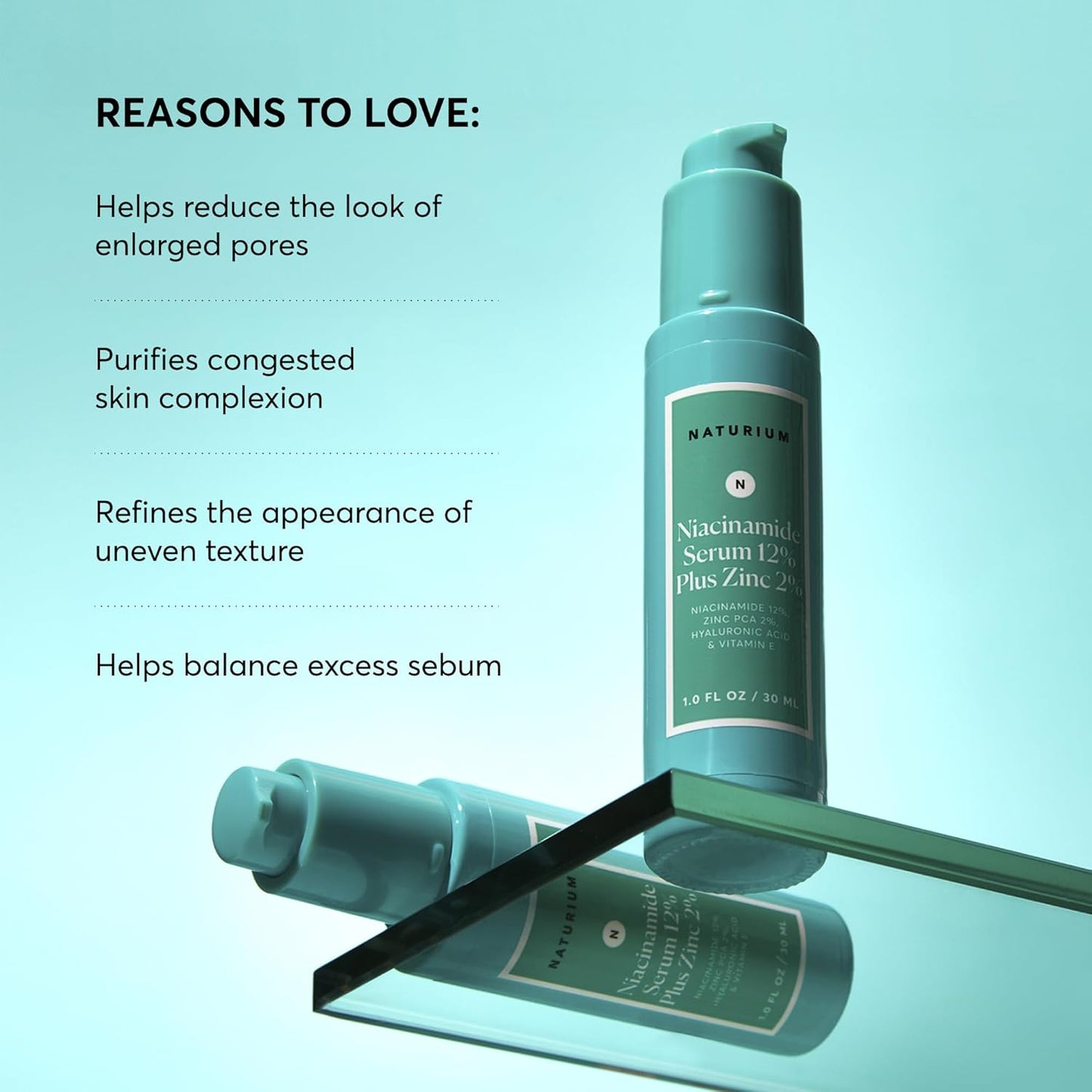 Zermet 1 Zermet 1  Niacinamide Face Serum 12% Plus Zinc 2%, Anti-Aging, Pore Minimizer & Dark Spot Corrector with Hyaluronic Acid & Vitamin E, Vegan & Cruelty-Free, 1 oz