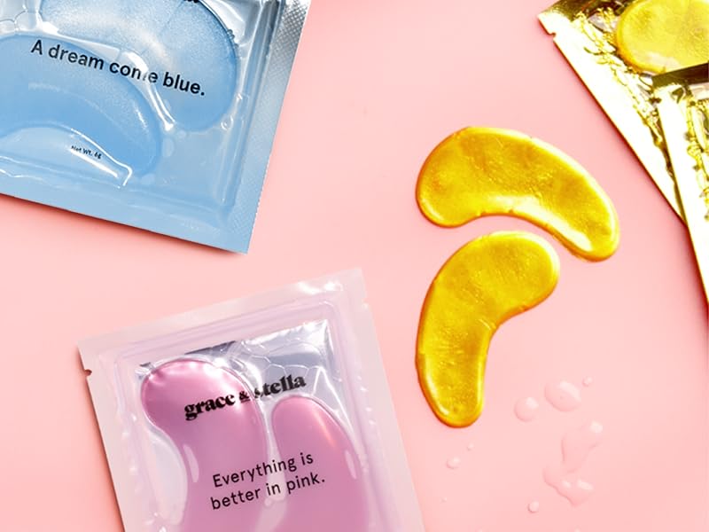 Zermet 1 grace & stella Under Eye Patches (12 pairs) Eye Masks for Puffy Eyes and Dark Circles - Birthday Gifts for Women, Bachelorette Party Favors, Bridesmaid, Self Care and Relaxation Gifts for Her - Vegan