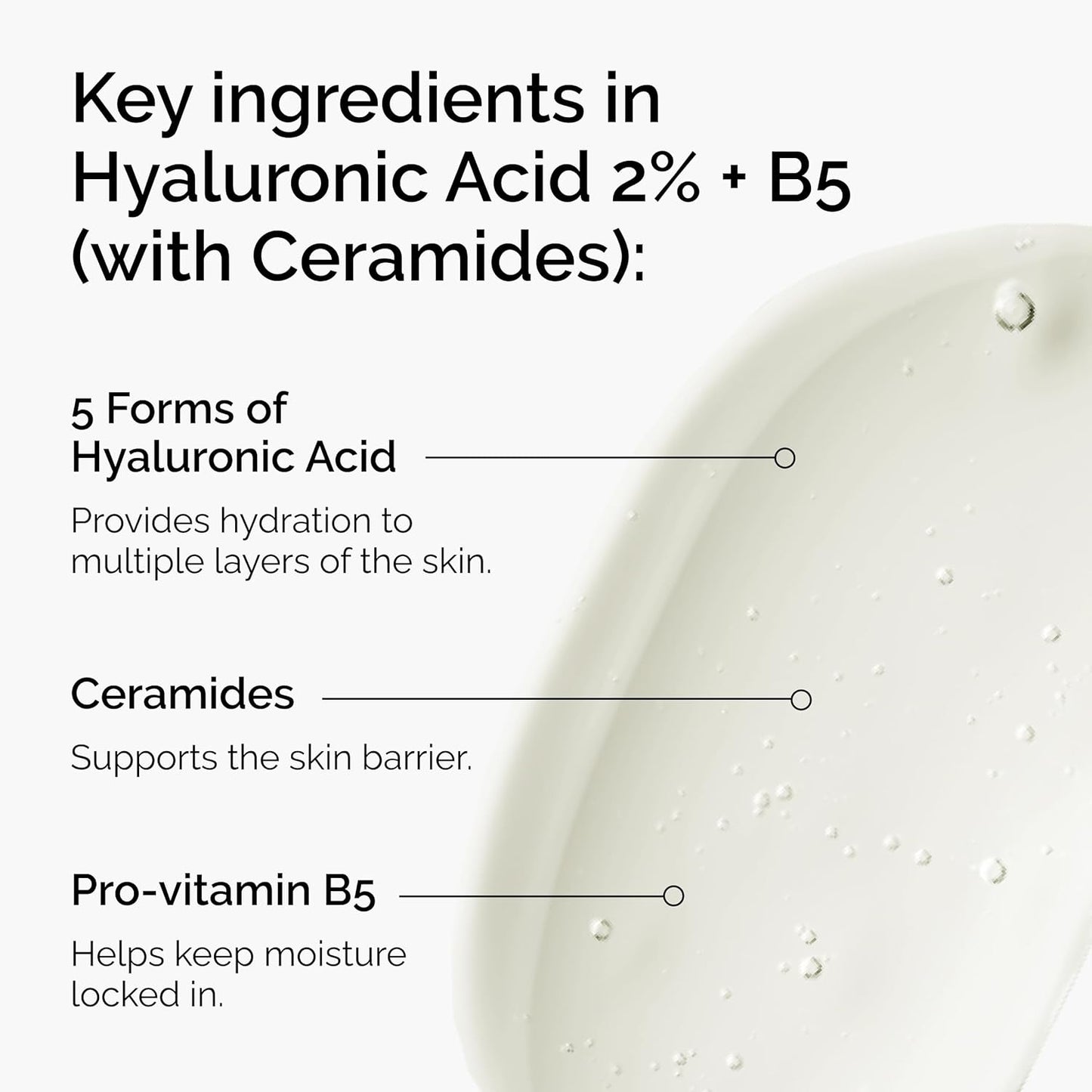 Zermet 1 The Ordinary Hyaluronic Acid 2% + B5 (with Ceramides), Multi-Depth Hydration Serum for Plumper, Smoother Skin