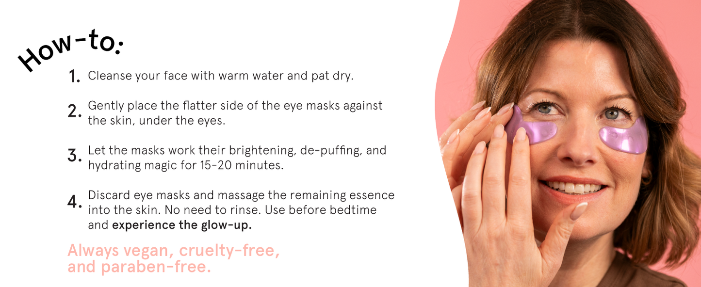 Zermet 1 grace & stella Retinol Under Eye Patches for Puffy Eyes and Dark Circles - Restoring Gel Under Eye Masks with Hyaluronic Acid - Vegan Cruelty-Free Skincare, Birthday Gifts for Women (Purple, 24 Pairs)