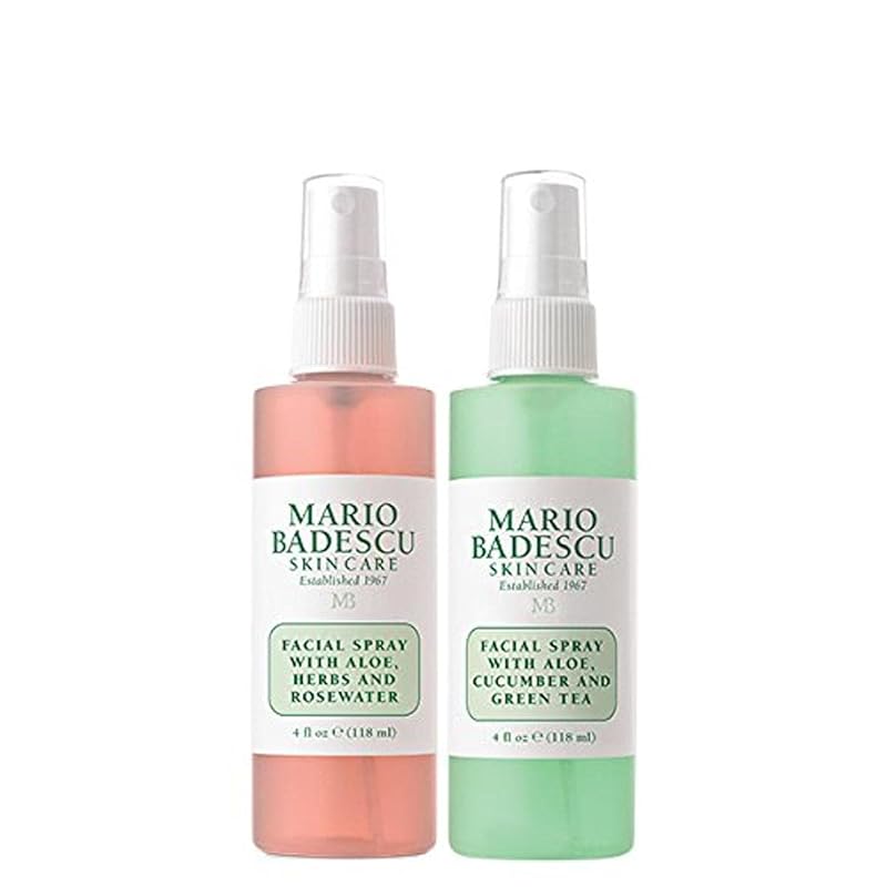 Zermet 1 Mario Badescu Facial Spray with Aloe, Herbs and Rose Water for All Skin Types, Face Mist that Hydrates, Rejuvenates & Clarifies