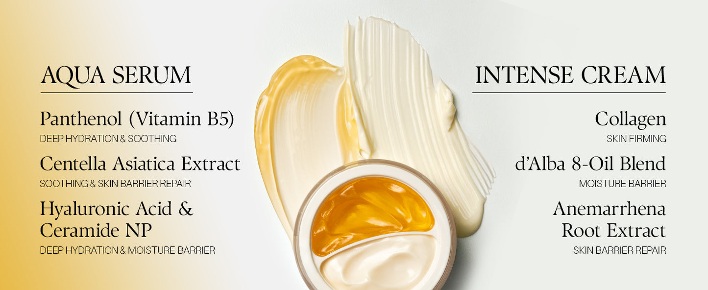 Zermet 1 d'alba Piedmont Italian White Truffle Double Serum & Cream, Vegan Skincare, 2-in-1 Face Moisturizer, Vegan Collagen, Skin Firming and Tightening, Non Comedogenic, Suitable for All Skin Types (2.46 oz)