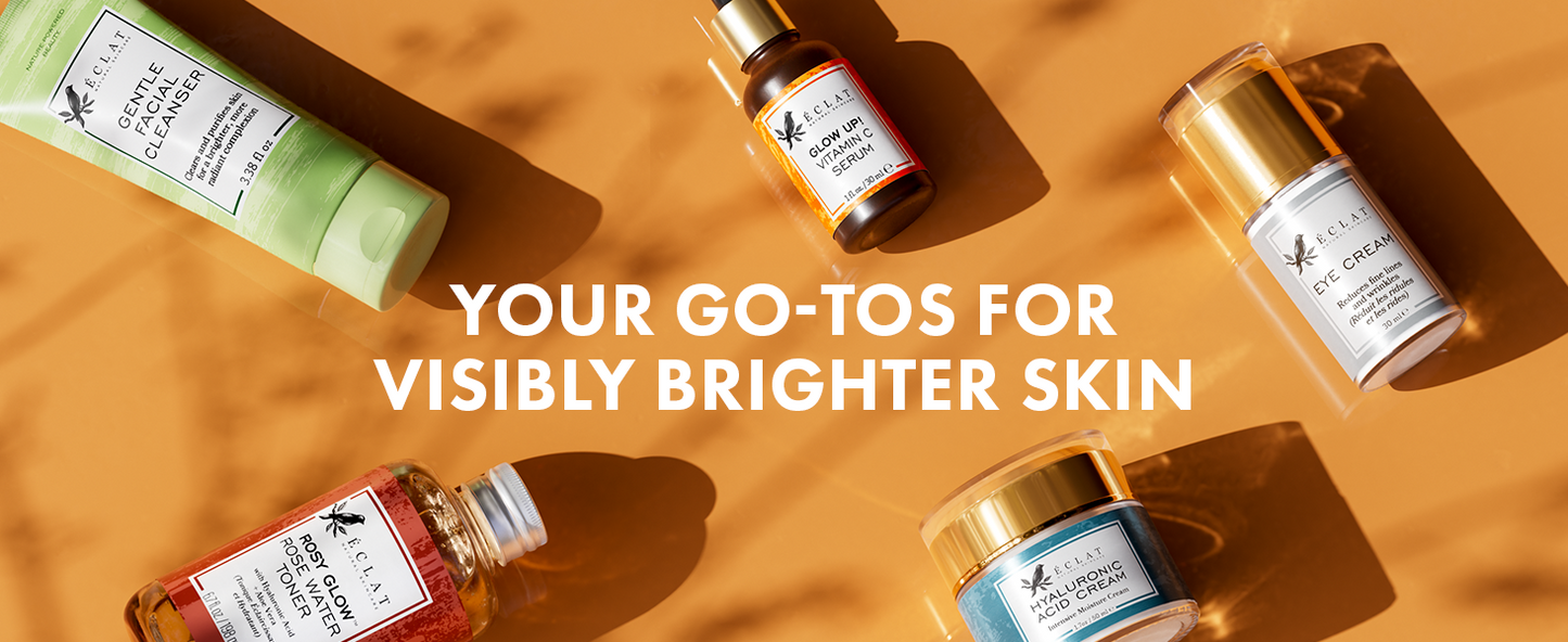 Zermet 1 Eclat Skincare Vitamin C Face Serum - Skin Care for Dark Spots, Vitamin C Serum with Hyaluronic Acid, Ferulic Acid, & Vit E - Anti Aging and Skin Brightening, Pure Vit C Facial Care - 30 ml