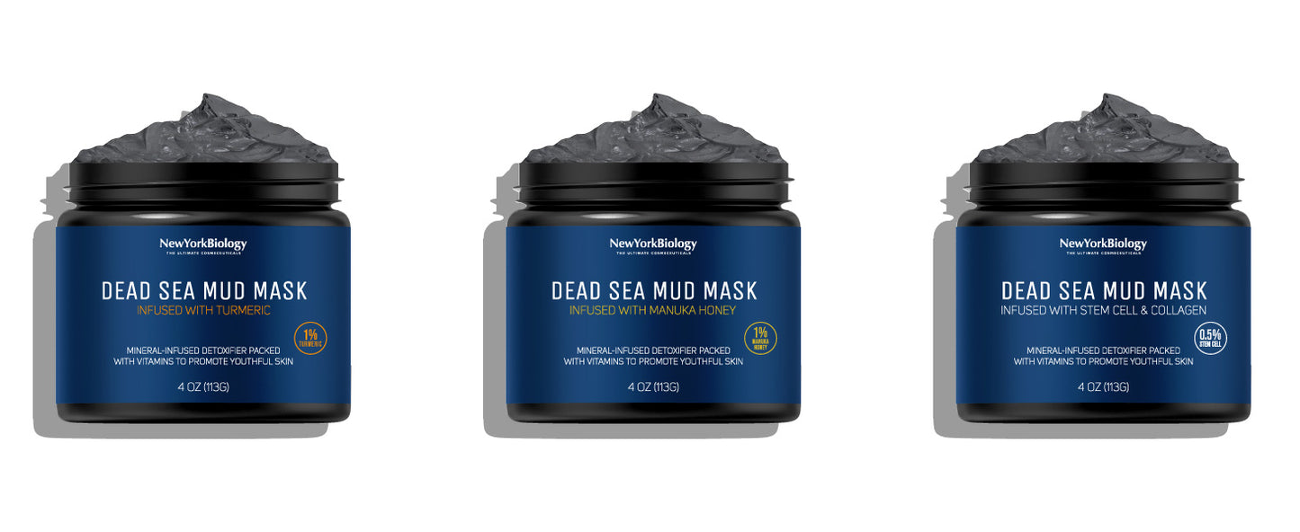 Zermet 1 New York Biology Dead Sea Mud Mask for Face and Body - Spa Quality Pore Reducer for Acne, Blackheads & Oily Skin, Natural Skincare for Women, Men - Tightens Skin for A Healthier Complexion - 8.8 oz