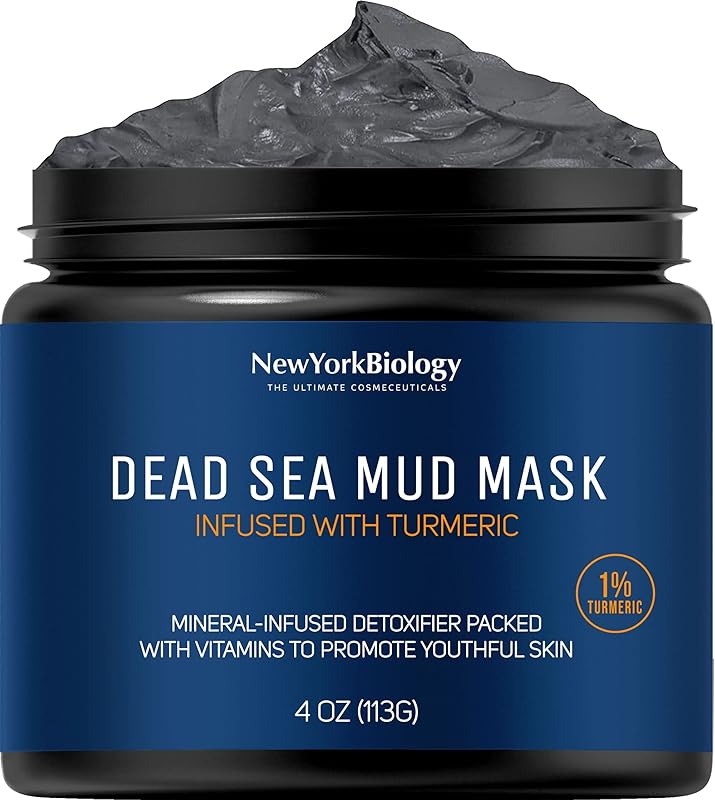 Zermet 1 New York Biology Dead Sea Mud Mask for Face and Body - Spa Quality Pore Reducer for Acne, Blackheads & Oily Skin, Natural Skincare for Women, Men - Tightens Skin for A Healthier Complexion - 8.8 oz