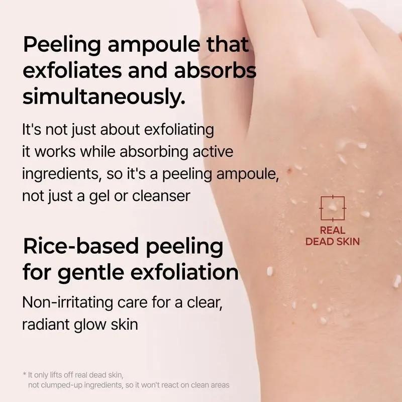 Peel Shot Glow Rice Ampoule Duo -Serums for Brightening, Exfoliating, andMoisturizing -Suitable for All Skin Types
