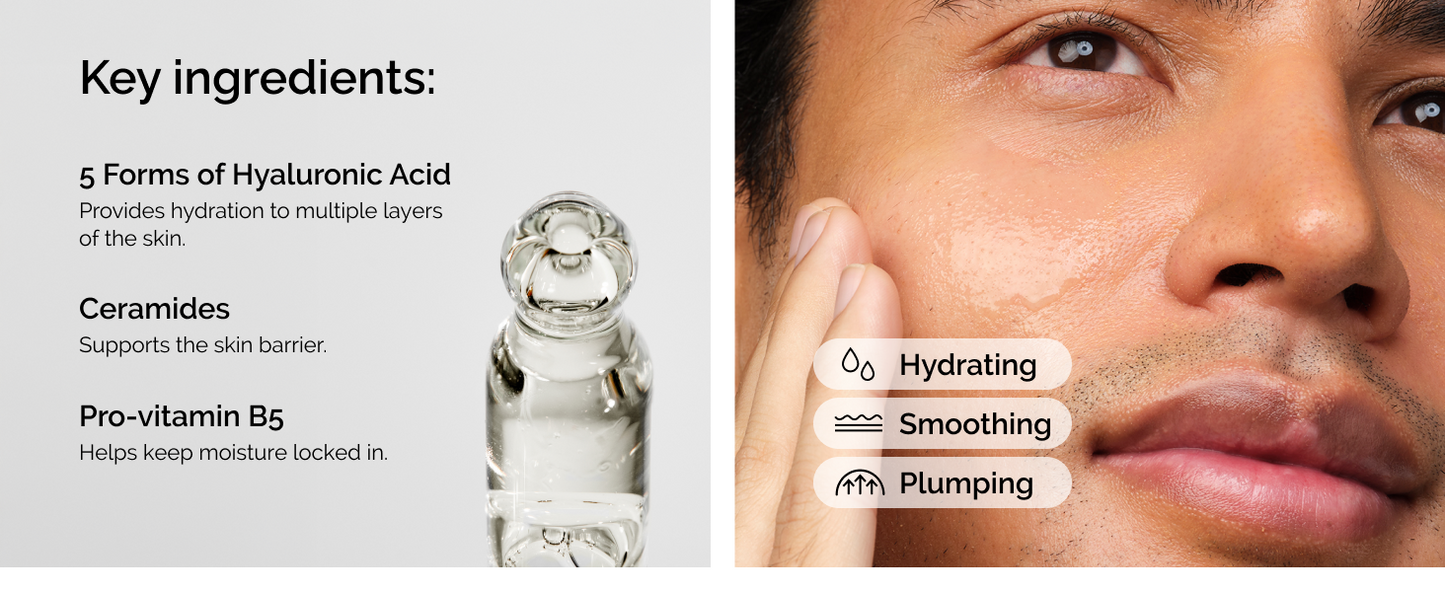 Zermet 1 The Ordinary Hyaluronic Acid 2% + B5 (with Ceramides), Multi-Depth Hydration Serum for Plumper, Smoother Skin