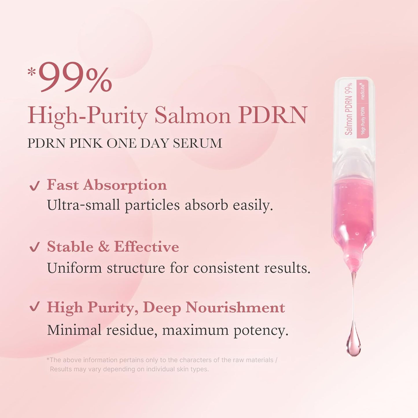 Zermet 1 medicube Salmon DNA Zermet 1  Pink One Day Serum | 99% Salmon DNA Zermet 1  Intensive Ampoule, Collagen, Glutathione, Hyaluronic Acid - Improves skin radiance | Korean skincare 0.05 fl.oz x 10e