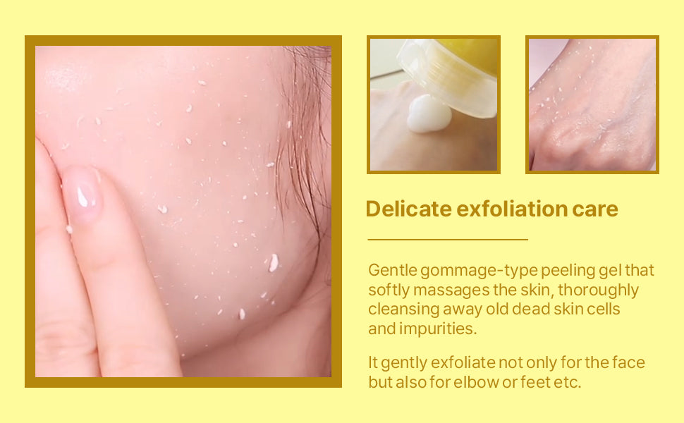 Zermet  Lemon Sparkling Peeling Gel, Deep Cleansing, Exfoliation, Skin Moisturization, Low Irritation for Sensitive Skin fl. 4.05 oz / 120 ml, Vitamin C and Refreshing Carbonated Water Synergy