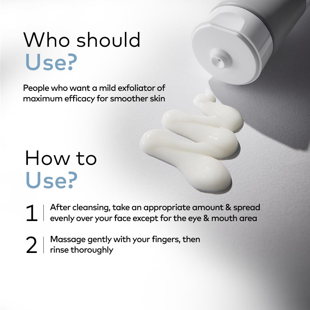 Zermet Facial Polish - Daily Peeling Gel with Panthenol & AHA/BHA, Gentle Exfoliator for Smooth, Glowing and Hydrated Skin, Deep Cleansing, Korean Skin Care, 5.07 Fl. Oz.