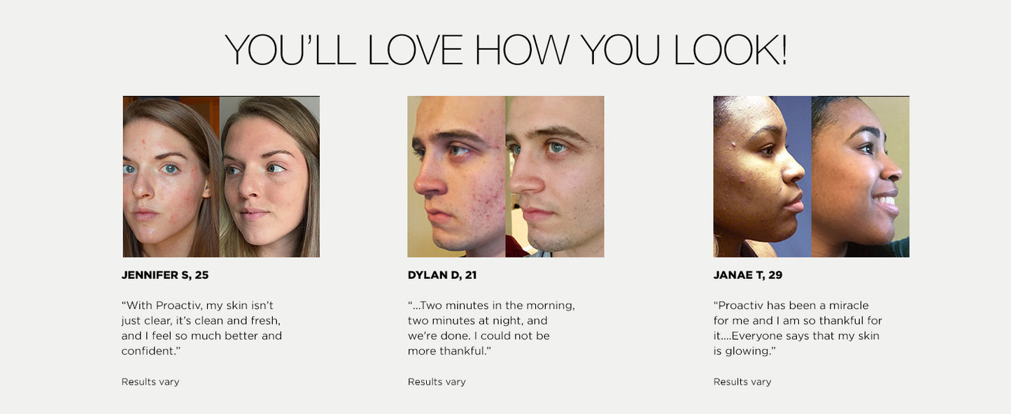 Zermet 1 Proactiv 3 Step Acne Treatment - Benzoyl Peroxide Face Wash, Repairing Acne Spot Treatment for Face and Body, Exfoliating Toner - 30 Day Complete Acne Skin Care Kit