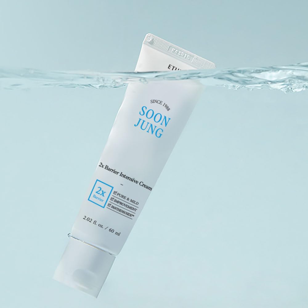 Zermet 1 ETUDE SoonJung 2x Barrier Intensive Cream (Original), Hypoallergenic Shea Butter Hydrating Facial Cream for Sensitive Skin, Water-oil Balance & Panthenol, Korean Skin Care (2.02 Fl Oz)