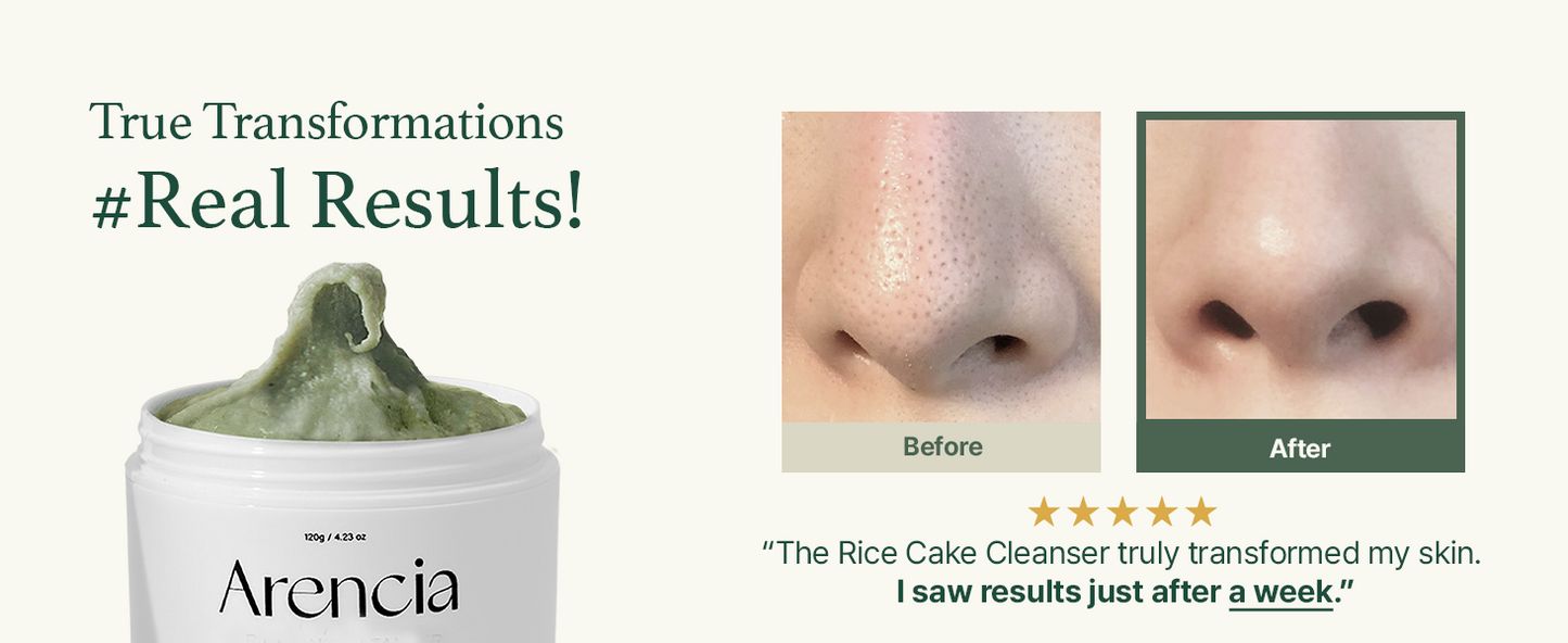 Zermet 1 Korean Rice Mochi Face Cleanser - Face Mask, Foaming Cleanser, Gentle Scrub All in One - Deep Cleansing, Moisturizing, Pore Minimizing, Removing Blackhead- with Rice Water & Green Tea, Mugwort