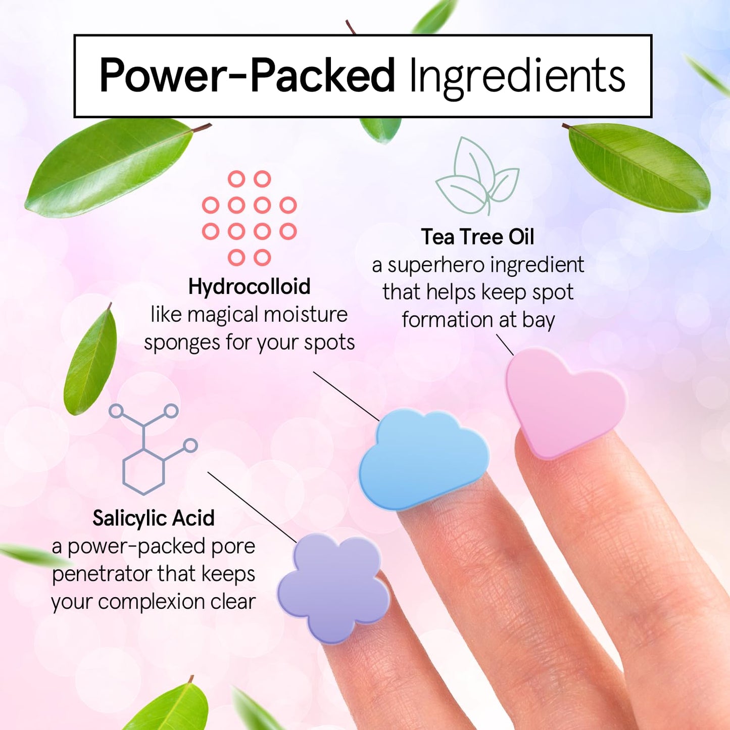 Zermet 1 grace & stella Award Winning Pore Strip - Pimple Patches for Face - Hydrocolloid Acne Patches - Absorbs Zits, Reduces Redness - Cute Patches Dermatologist-Tested, Vegan (Multishape, 36 Count)