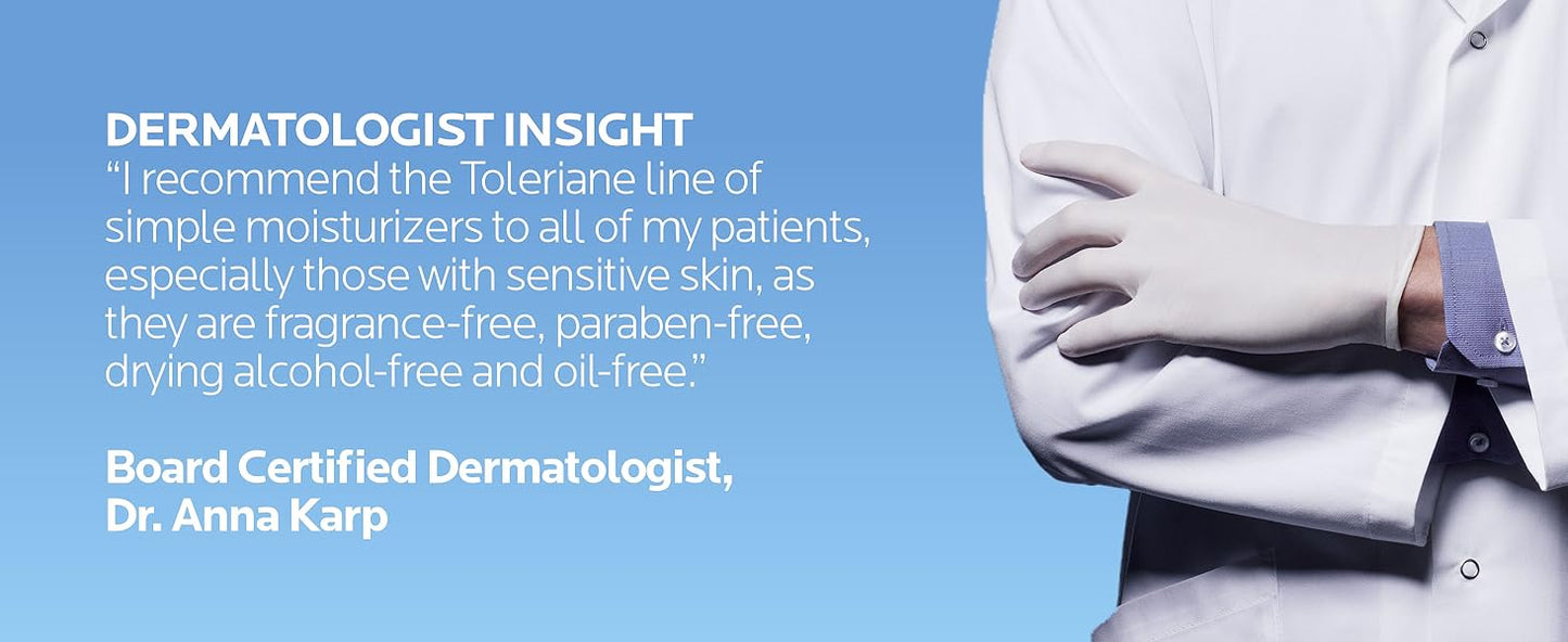 Zermet 1 La Roche-Posay Toleriane Double Repair Face Moisturizer, Daily Moisturizer Face Cream with Ceramide & Niacinamide for All Skin Types, Immediate Comfort & Long Lasting Hydration, Fragrance Free