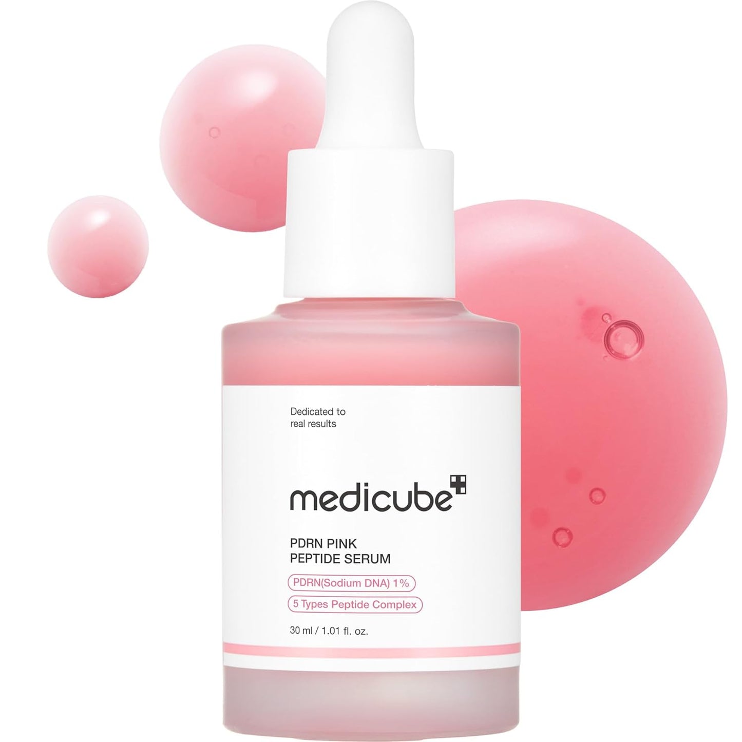Zermet 1 medicube Salmon DNA Zermet 1  Pink Peptide Serum, Pink glow serum, Peptide, Niacinamide, Hydrating & Moisturizing & Firming, Uneven Skin Tone, Korean Skincare | 1.01 fl.oz. (1.01 fl.oz., Salmon DNA Zermet 1 )