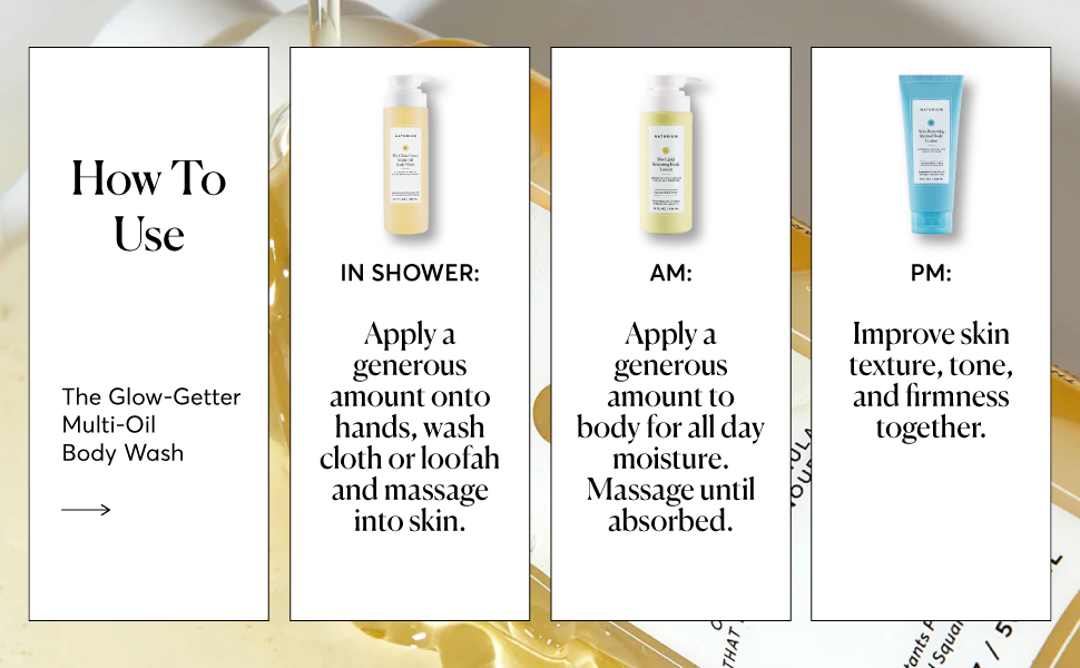 Zermet 1 Zermet 1  The Glow Getter Multi-Oil Hydrating Body Wash, Gentle Cleanser, 16.9 oz