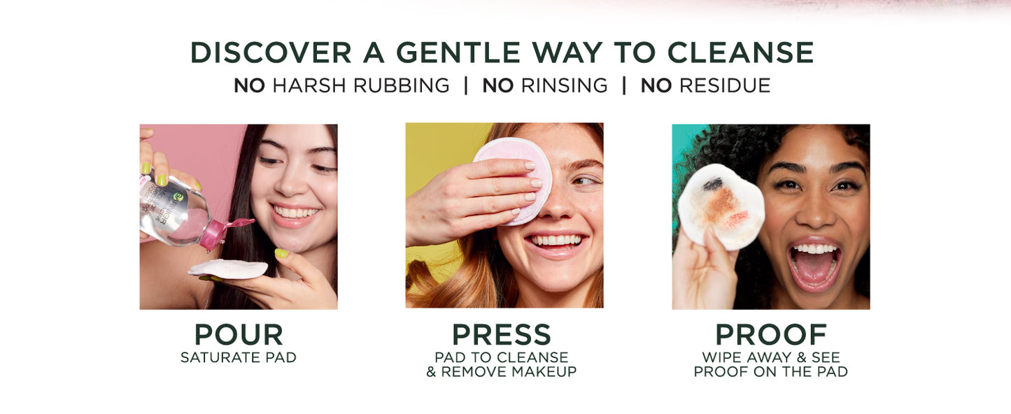 Zermet 1 Garnier Micellar Water, Hydrating Facial Cleanser & Makeup Remover, Suitable for Sensitive Skin, Vegan, Cruelty Free, 13.5 Fl Oz (400mL), 1 Count