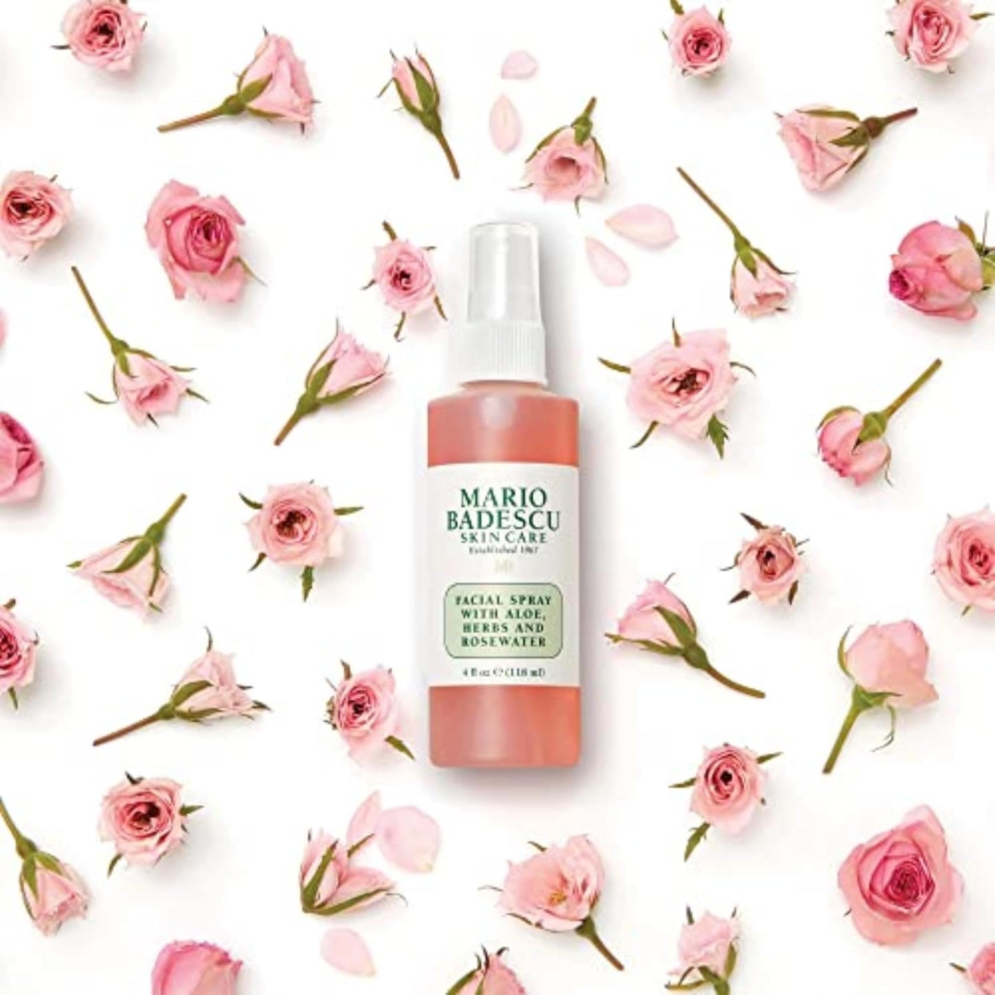 Zermet 1 Mario Badescu Facial Spray with Aloe, Herbs and Rose Water for All Skin Types, Face Mist that Hydrates, Rejuvenates & Clarifies