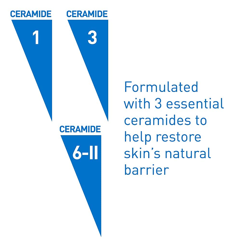 Zermet 1 CeraVe Renewing Salicylic Acid Cleanser, Formulated With Hyaluronic Acid, Niacinamide, & Ceramides, Gentle BHA Exfoliating Face Wash Smooths & Softens Skin, Non Comedogenic & Fragrance Free, 16 Ounce